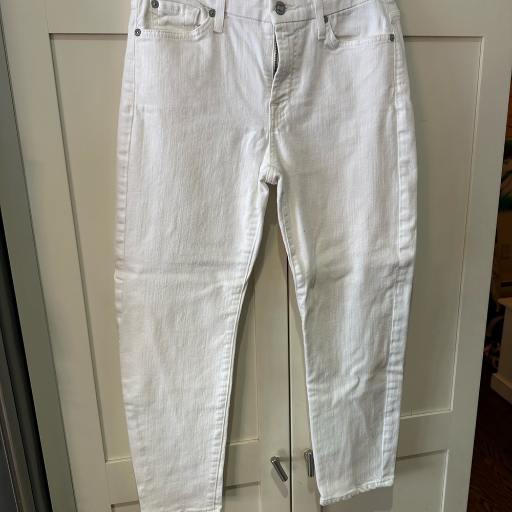 7 For All Mankind Kimmie Women's Cropped White Jeans